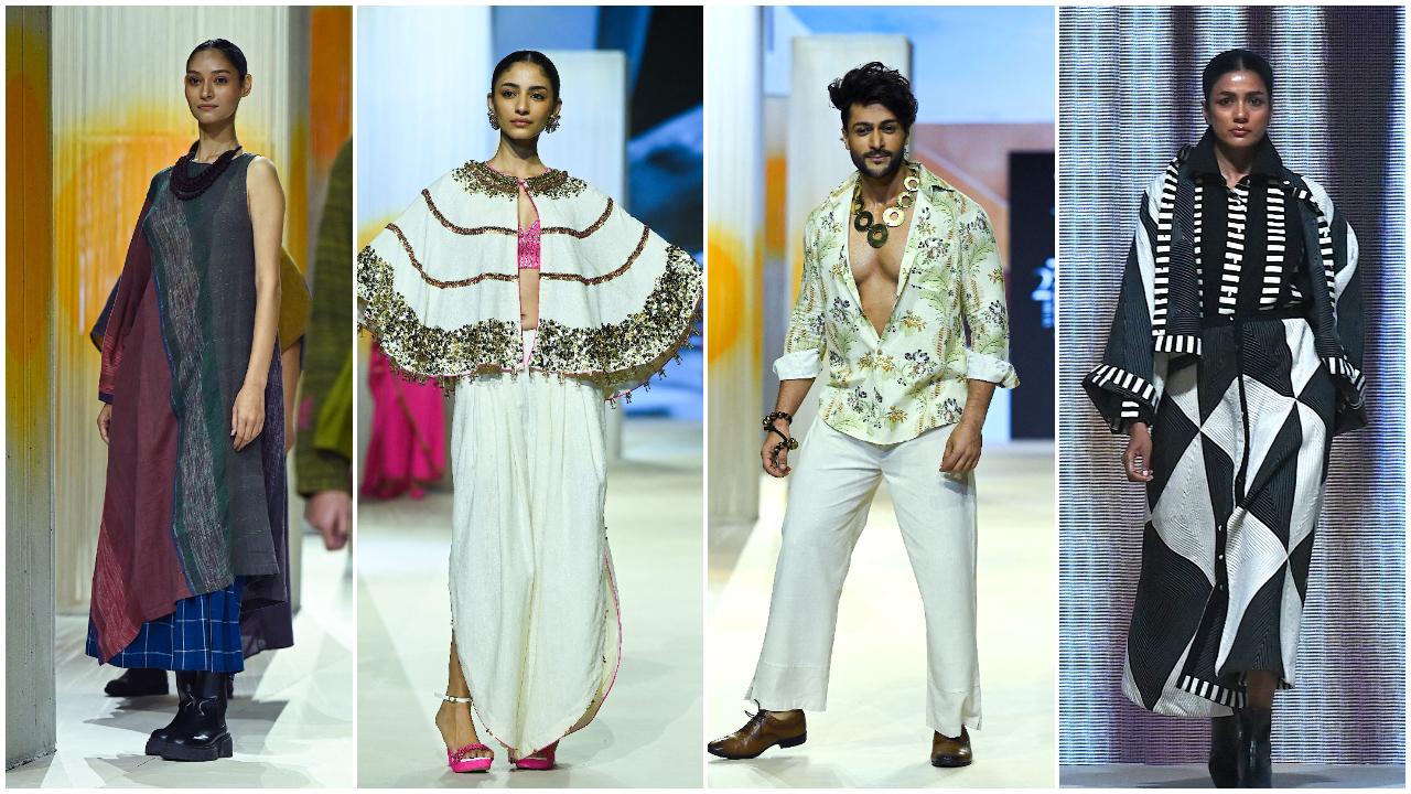 The day ended with a grand showcase presented by Khadi India, featuring four diverse collections which put the Indian fabric in the spotlight.