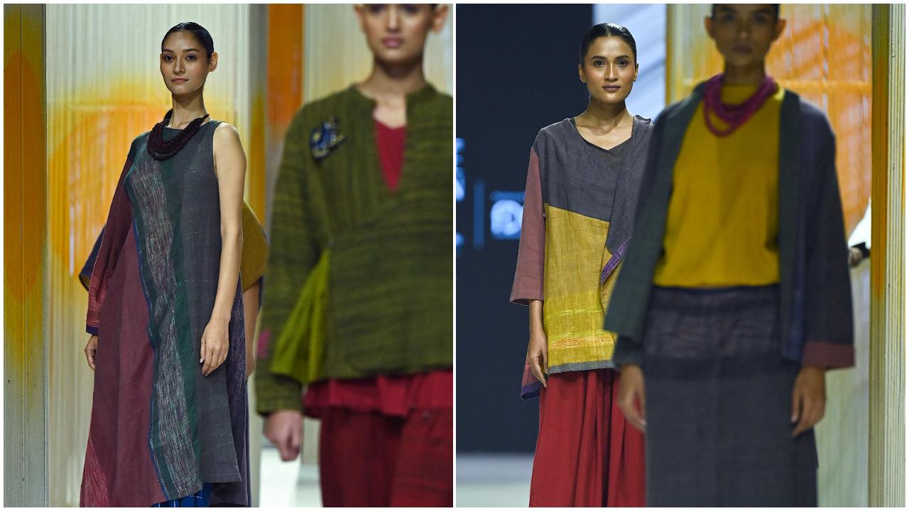 The showcase by Centre of Excellence for Khadi (CoEK) reimagined khadi in a contemporary light through unique silhouettes.