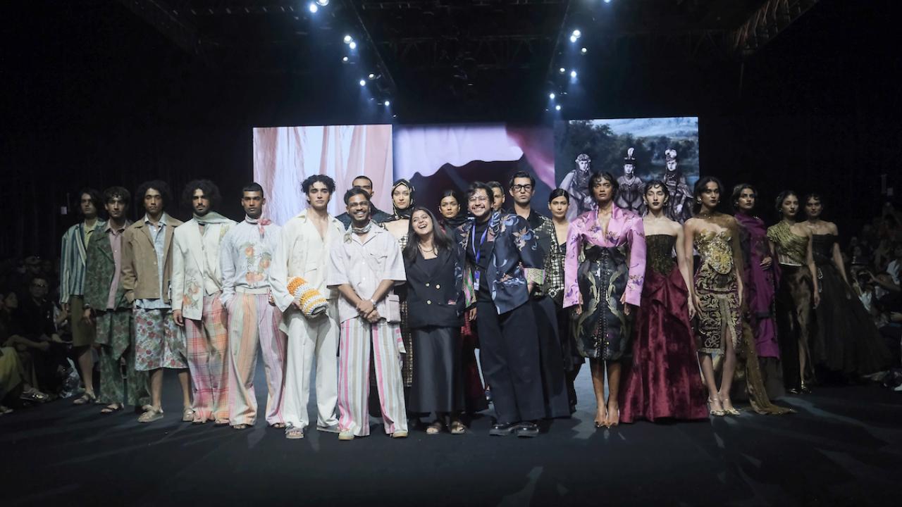 The day began with showcases by emerging talent. Three creative designers unveiled their collections on the opening of Day 2 in the GenNext show presented by NIF Global.