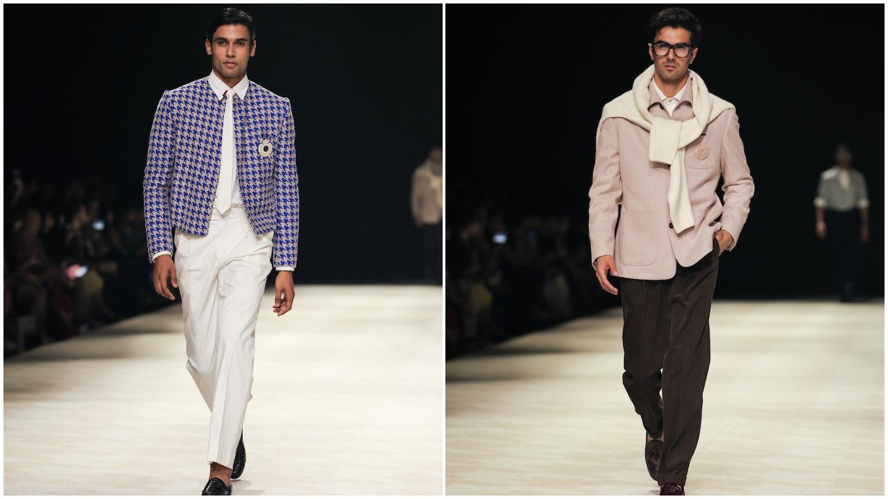 The collection was a stylish potpourri of designs featuring sharp suits, bold printed shirts, relaxed silhouettes, and more.