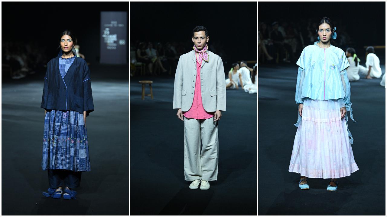Next, designer Rina Singh presented the ‘The Rite of Spring’ line from The Amer by Eka Spring/Summer 2025 collection. It comprised of flowing, layered and delicate ensembles embodying the spirit of summer.