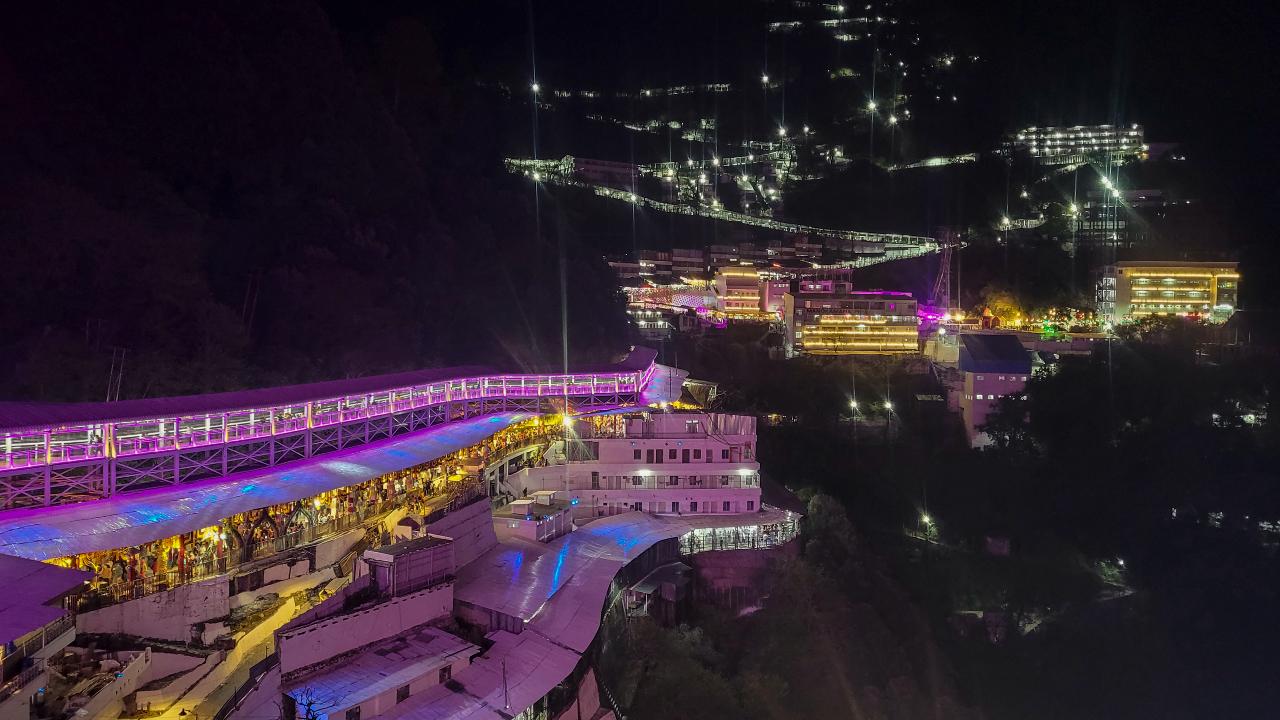 Vaishno Devi Temple, Katra
A large number of devotees gathered to pay obeisance at Mata Vaishno Devi Mandir in Katra, Jammu and Kashmir, amid tightened security.