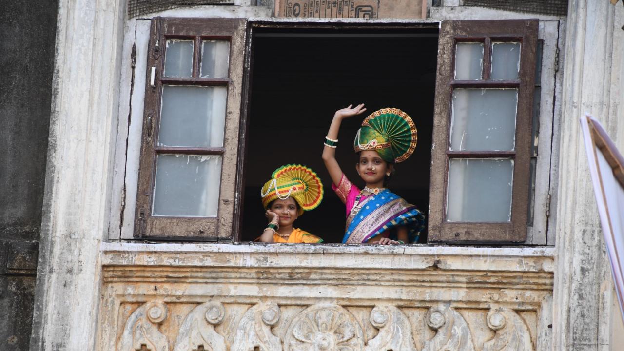 Since the festival marks the beginning of a new year, devotees visit temples to seek blessings. At home, families celebrate the festival with colourful floor decorations and the special Gudi flag, garlanded with flowers, mango and neem leaves, also including an inverted silver or copper vessel.