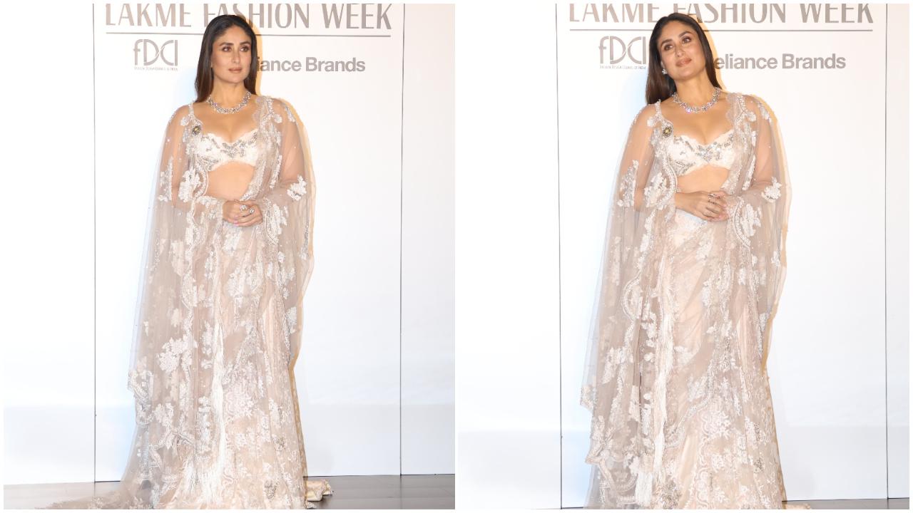 Kareena Kapoor Khan, the OG star of the Lakmé Fashion Week runway, opened the red carpet and shared her journey with the event. (Pic: Yogen Shah)