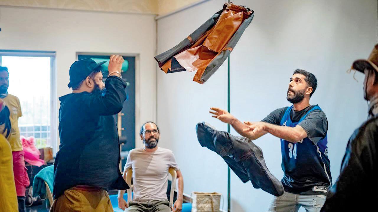 Participants work with props during a workshop in 2023. pic courtesy/Swapnil Kamat