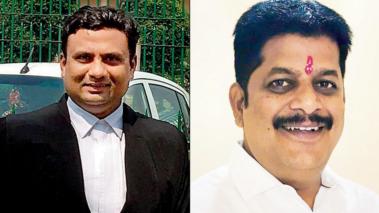 Advocate Shreeprasad Parab, expert director state housing federation; (right) Subhash Gargote, 49, the petitioner