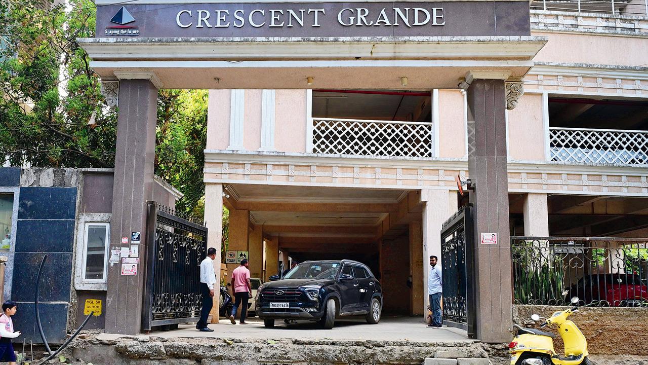 Crescent Grande building on Old Nagardas Road in Andheri East on Tuesday