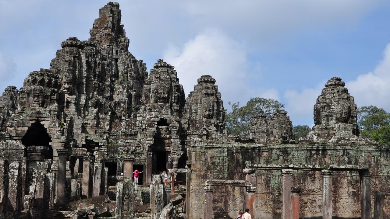 Buddha statue's torso found nearly 100 years after head was found at same site in Cambodia's Angkor temple complex