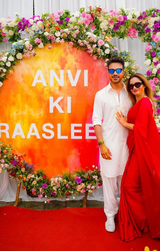 Just like every year, Ankita Lokhande and Vicky Jain organized a grand, star-studded Holi party yesterday