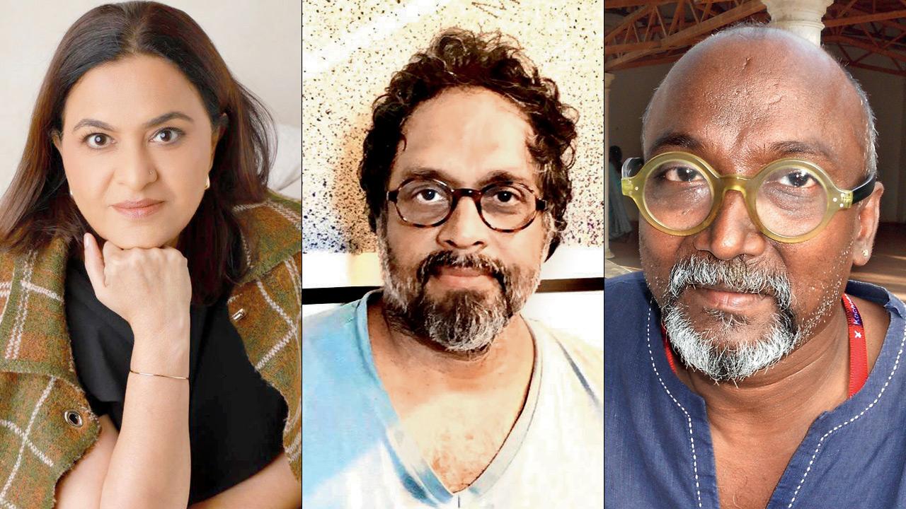 (From left) Anupa Mehta, Riyas Komu and Bose Krishnamachari