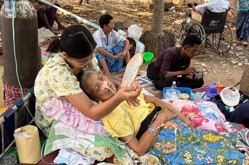 In Myanmar’s Mandalay, historic sites, including the former royal palace, suffered damage, with images showing crumbling structures. A 90-year-old bridge in the Sagaing region collapsed, and sections of the Mandalay-Yangon highway were severely damaged.
