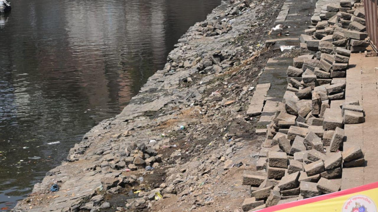 The Banganga Tank has seen the deterioration of its steps, stones, and Deepastambhas (lampstands) due to various reasons