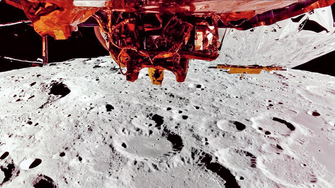 An image of the far side of the Moon