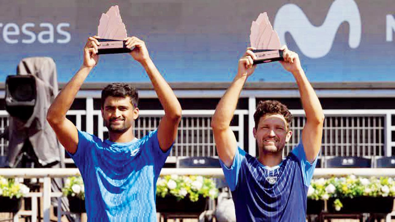 India’s Rithvik Bollipalli wins Chile Open doubles title