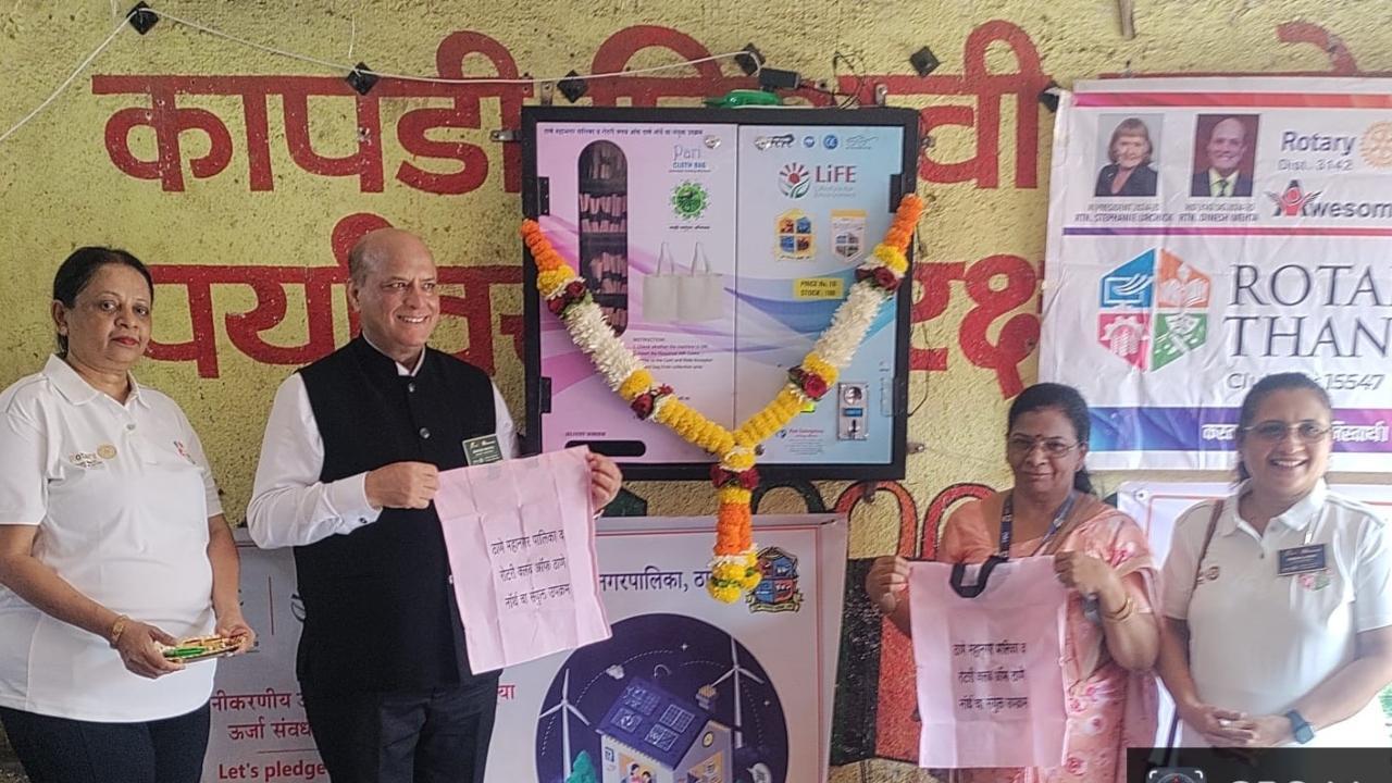 TMC urges people to use cloth bags instead of plastic, installs vending machines