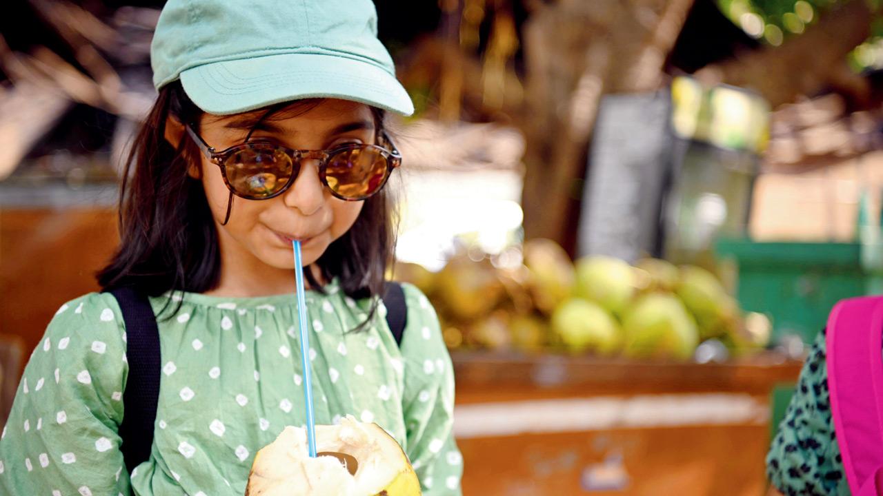 Swap carbonated drinks with coconut water to stay hydrated