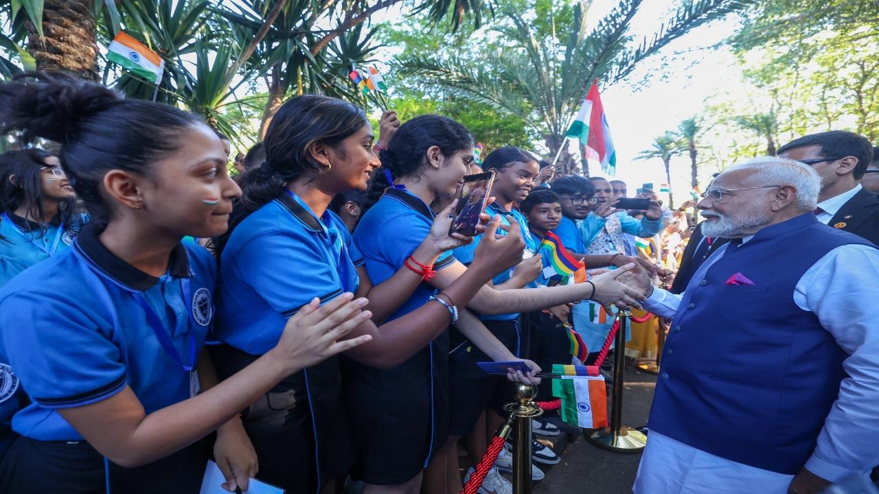 A contingent of Indian armed forces will participate in the celebrations on Wednesday along with a warship of the Indian Navy and the Akash Ganga skydiving team of the Indian Air Force