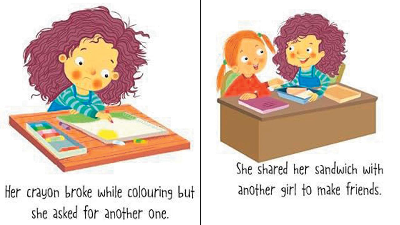 An interactive activity page from the book