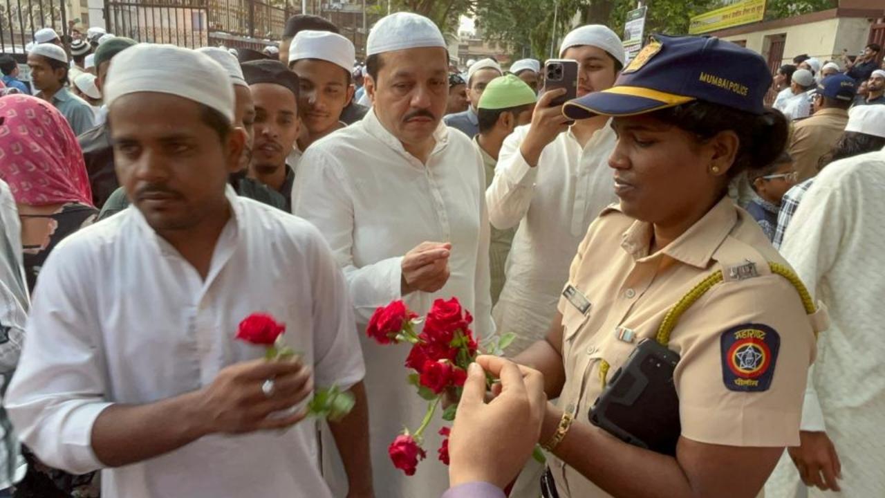 The morning air was filled with a sense of reverence and community as people sought blessings for peace and prosperity in the year ahead