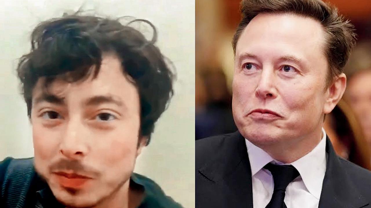 From his pointed mannerisms to his eye movements, the man depicted Elon Musk in every visible sense. Pic/X@goharxaman