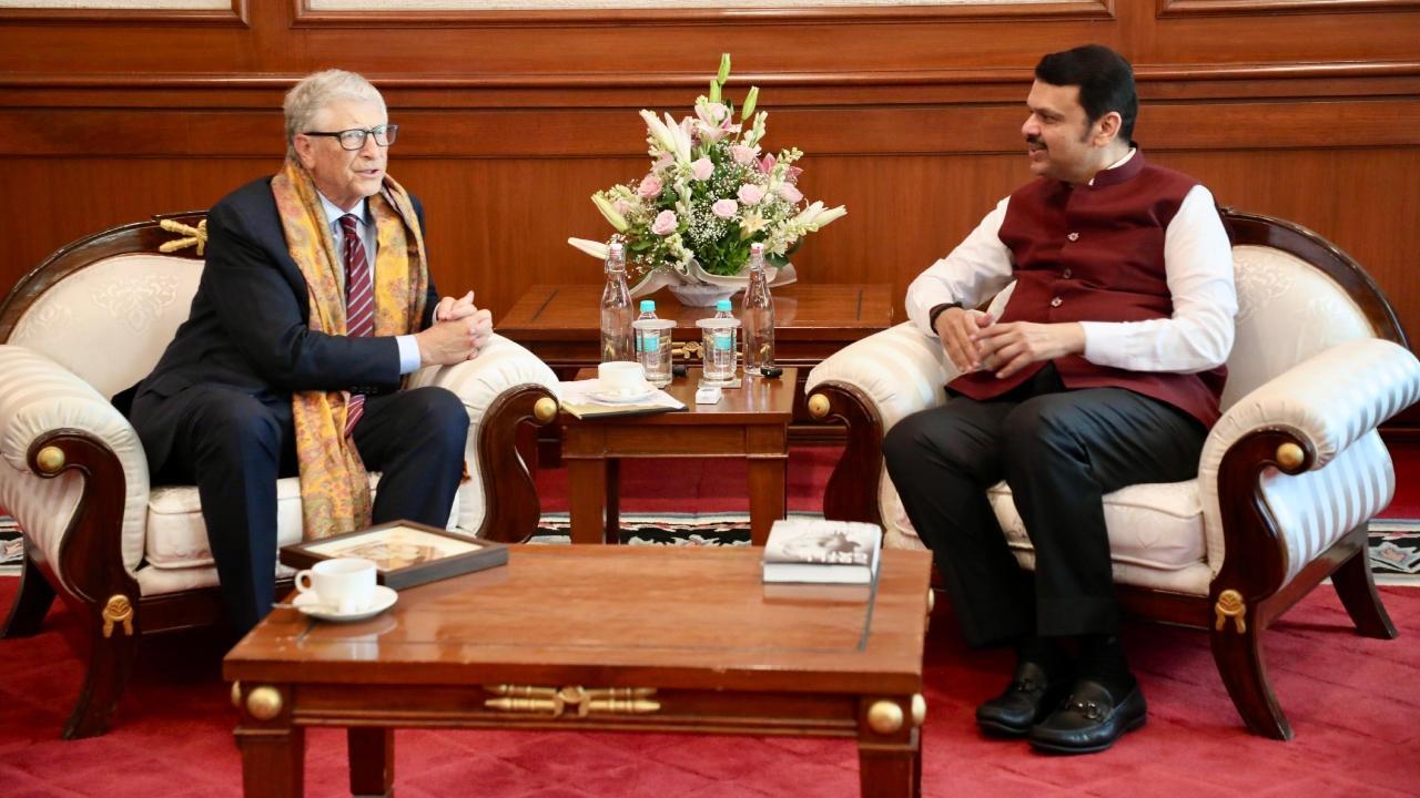 In Photos: Maharashtra CM Devendra Fadnavis meets Bill Gates in Mumbai