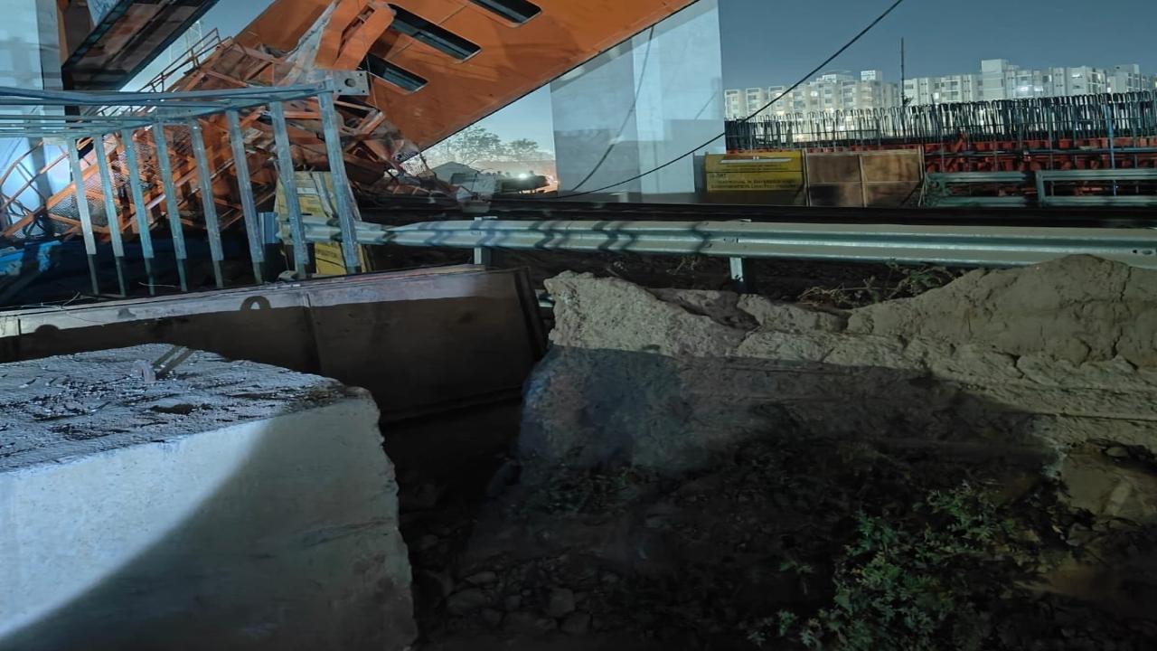 Bullet train work: Gantry collapses on overhead wires, WR's passenger trains hit