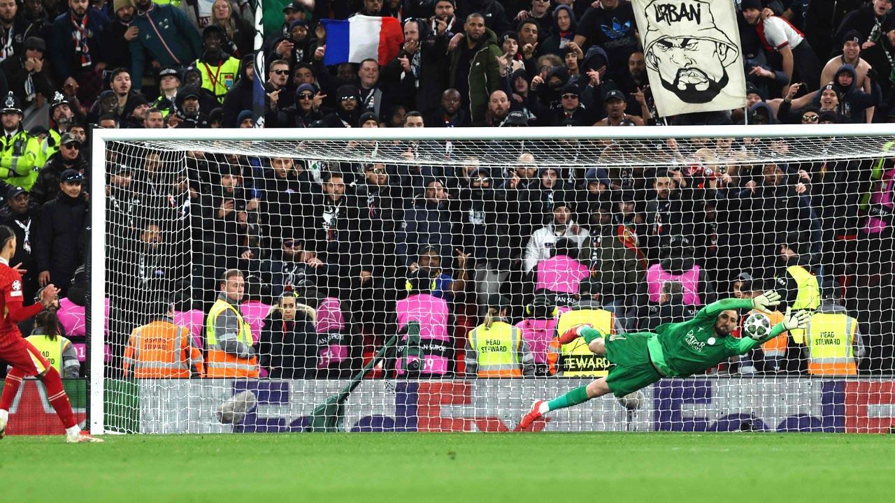 PSG stun Liverpool on penalties to make Champions League quarters