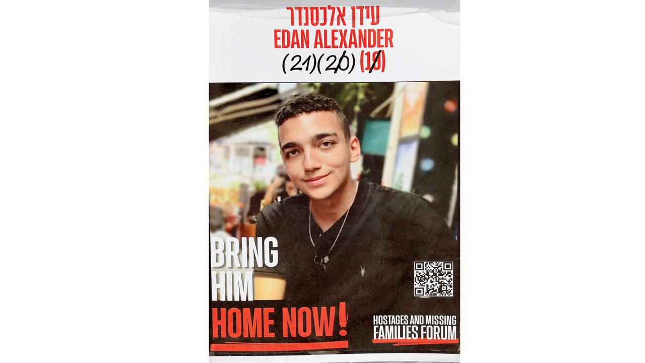 Israeli-American hostage Edan Alexander whom Hamas promised to release three days ago