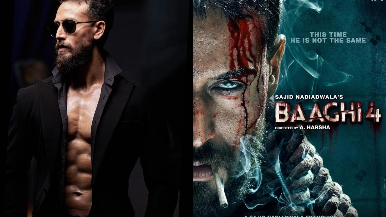 In the recently released poster of Baaghi 4, Tiger Shroff is seen sporting an intense look with blood dripping from his forehead and a cigarette in his mouth. Read More
