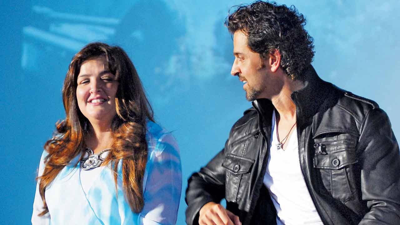 A photograph of Sunaina with brother Hrithik back in 2013. PIC/GETTY IMAGES