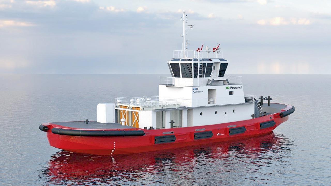 Hydrogen-fired tugboat close to certification