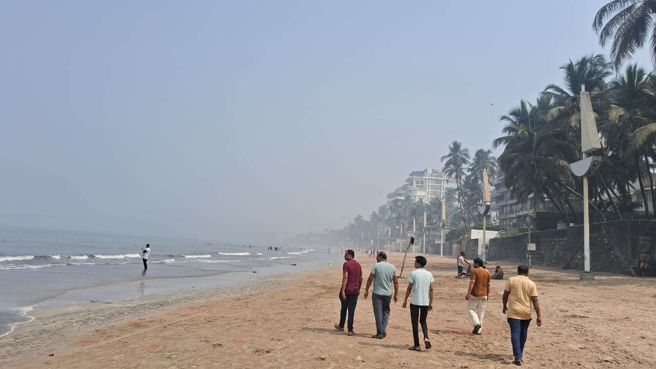 Children were seen chasing each other with water guns, adding to the playful atmosphere. Traditional Holi music filled the air, encouraging people to dance and sing along. The beach shimmered with a spectrum of colours as revellers immersed themselves in the celebration.
