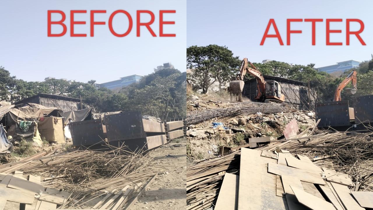 Mumbai: Encroachment removal drive conducted near Jogeshwari station