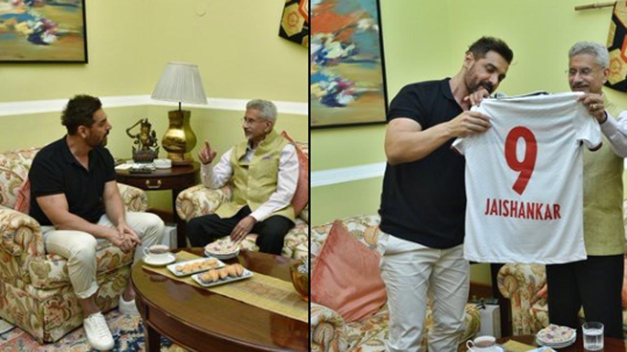 John Abraham meets External Affairs Minister Dr. S. Jaishankar ahead of The Diplomat release