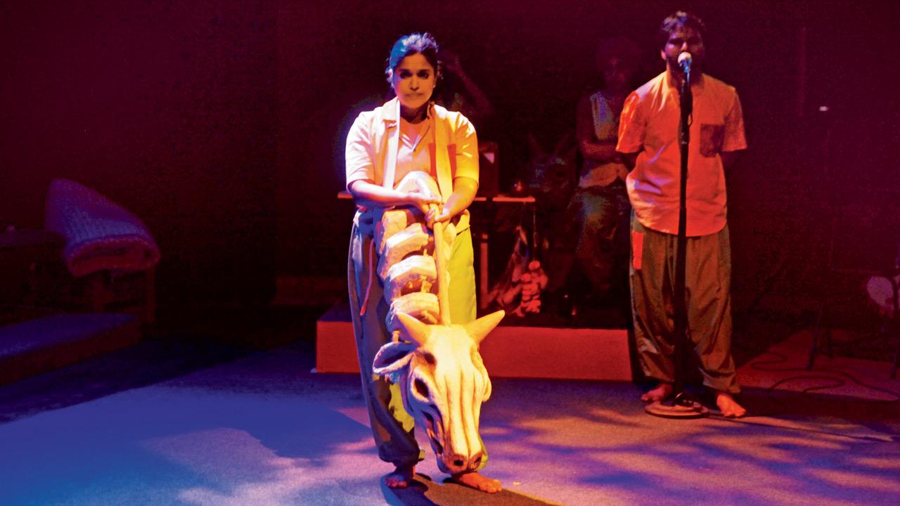 Actor Apurva Kadam at the first staging of the play in Juhu last month 