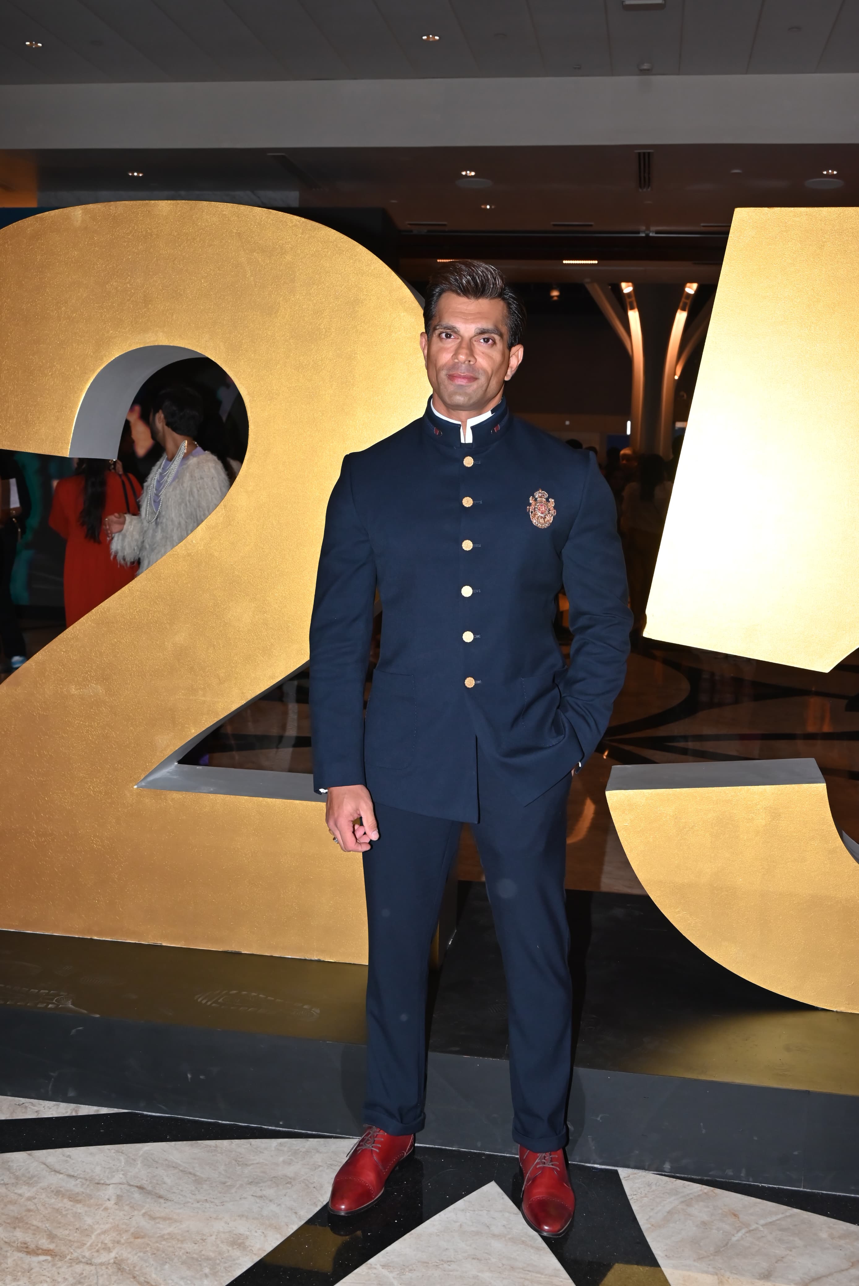 Karan Singh Grover also marked his attendance at one of the biggest fashion events in the city
