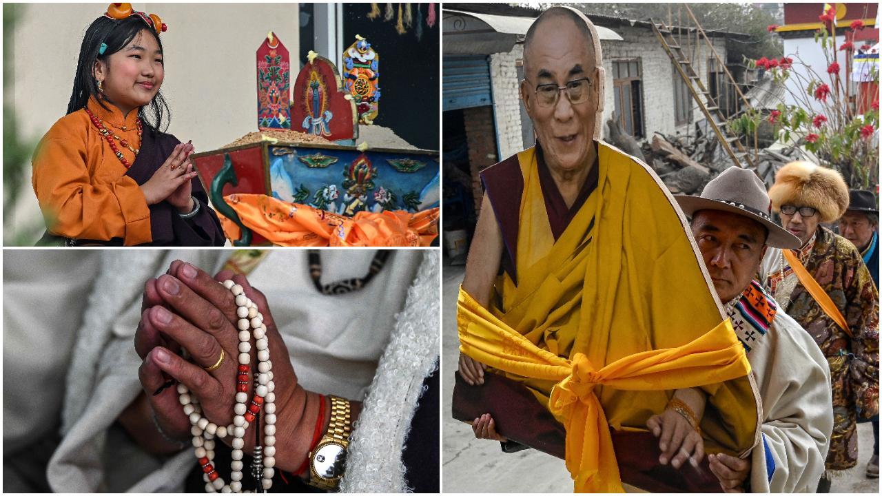 Tibetans in exile came together for Lhosar festival celebrations marking the start of Tibetan New Year in Nepal. Photos Courtesy: AFP