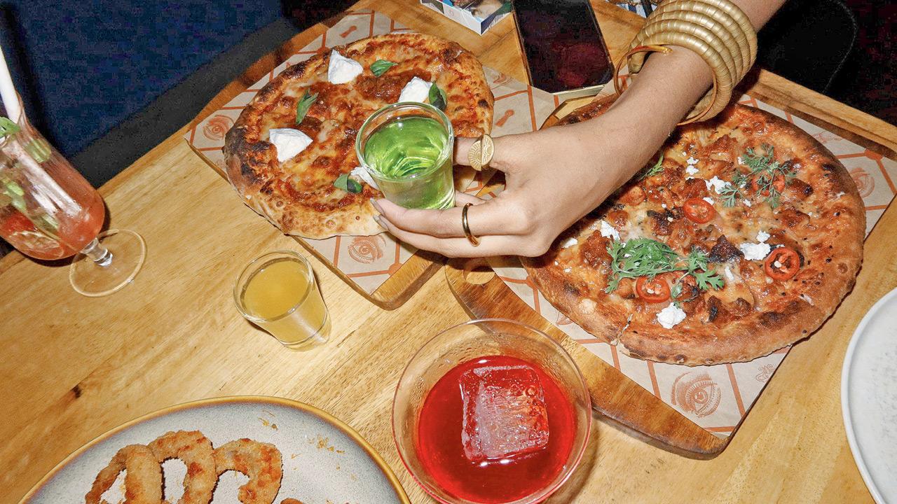 The American junk platter is the perfect side for cocktails.