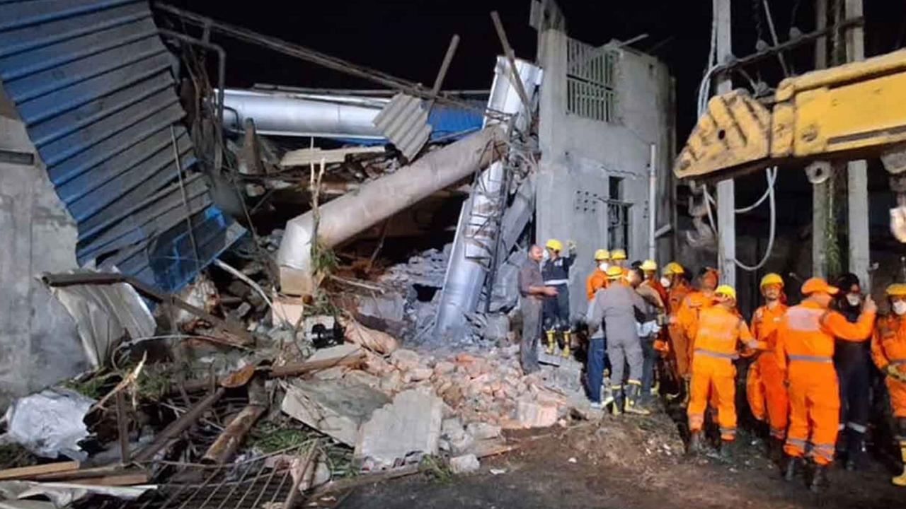 A worker was killed after a building of a textile factory collapsed in the Focal Point area in Ludhiana late Saturday evening, officials said