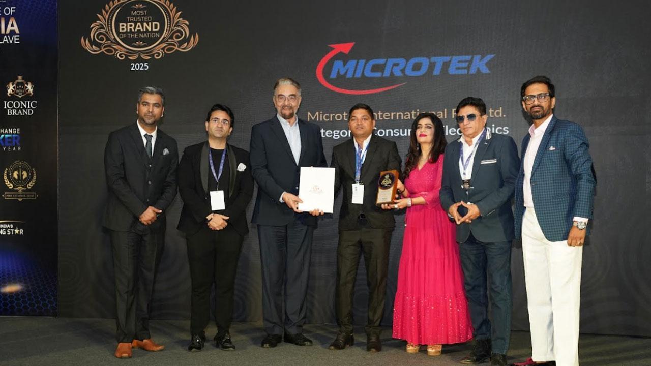 Mirotek International Pvt Ltd was honoured with the Most Trusted Brand of the Nation award at the Pride of India Conclave 2025 for being an undisputed leader in the Home UPS industry