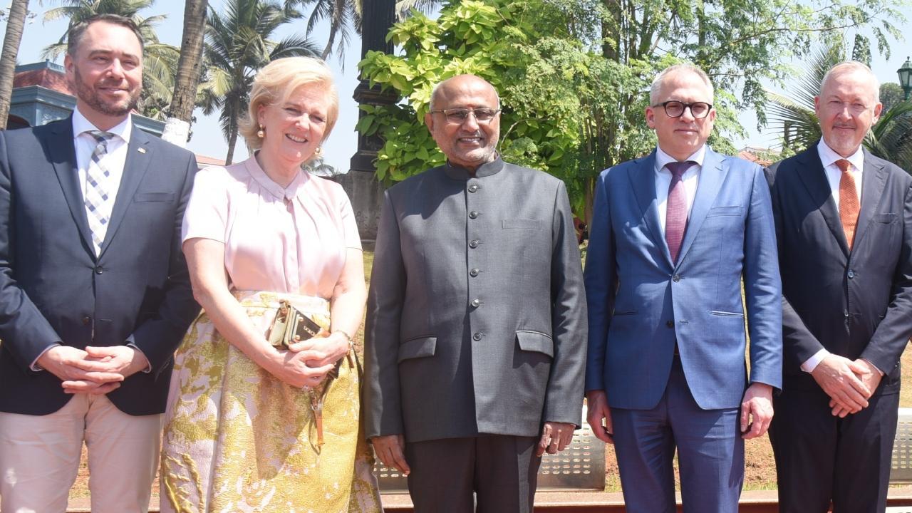 Princess Astrid of Belgium meets Maharashtra Governor