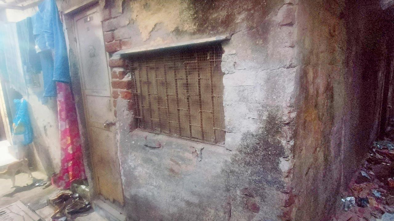 The house in the transit camp at Bandra Reclamation, which was raided on March 18 