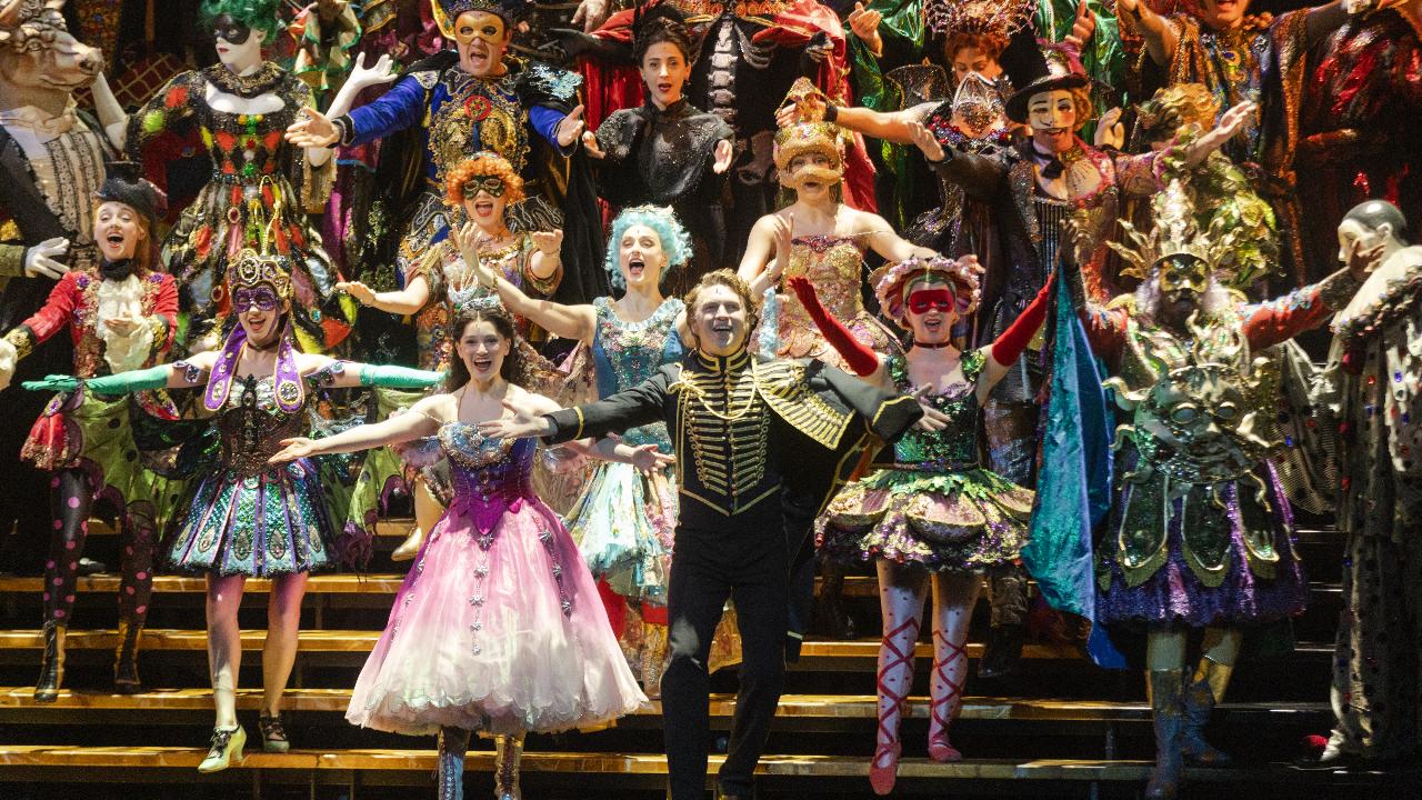 The phantom (played by actor Jonathan Roxmouth), falls madly in love with a young soprano, Christine Daae (played by Grace Roberts), and devotes himself to nurturing her extraordinary talents, employing all the devious methods at his command. All is well until Christine’s childhood friend Raoul, a patron of the arts, comes visiting, and everything unfolds