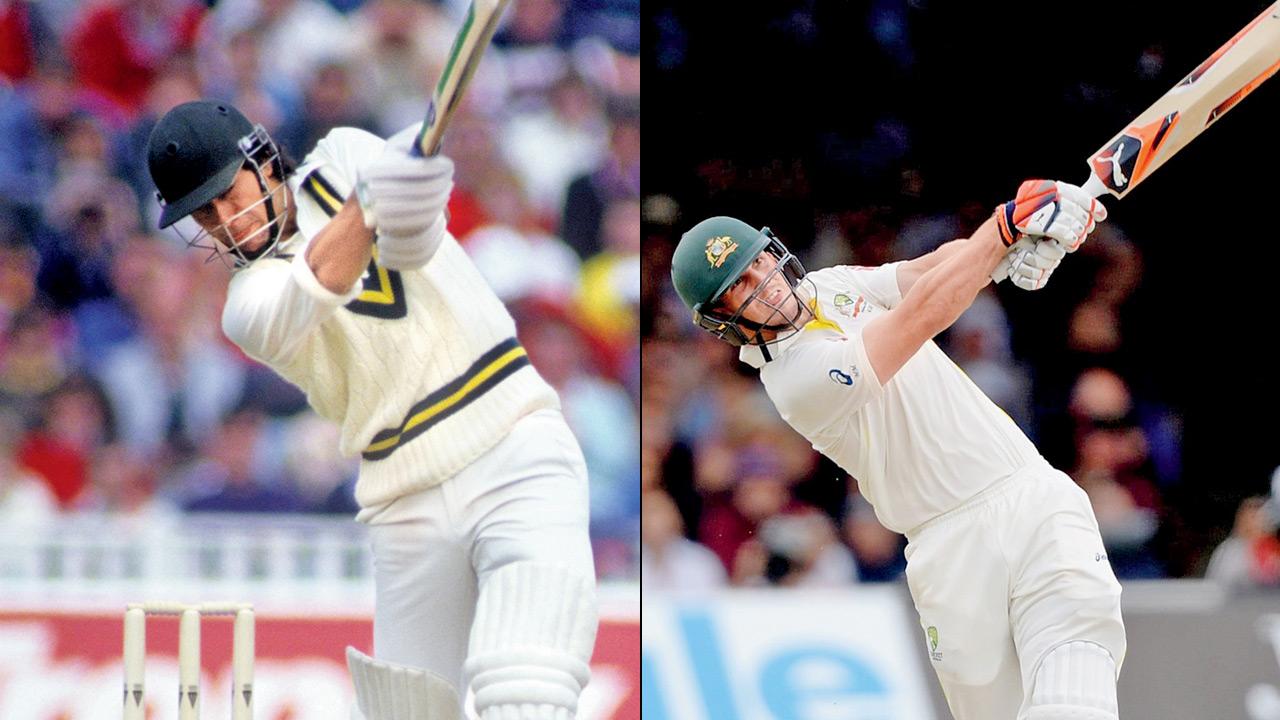 Imran Khan; (right) Mitchell Marsh. PICs/GETTY IMAGES