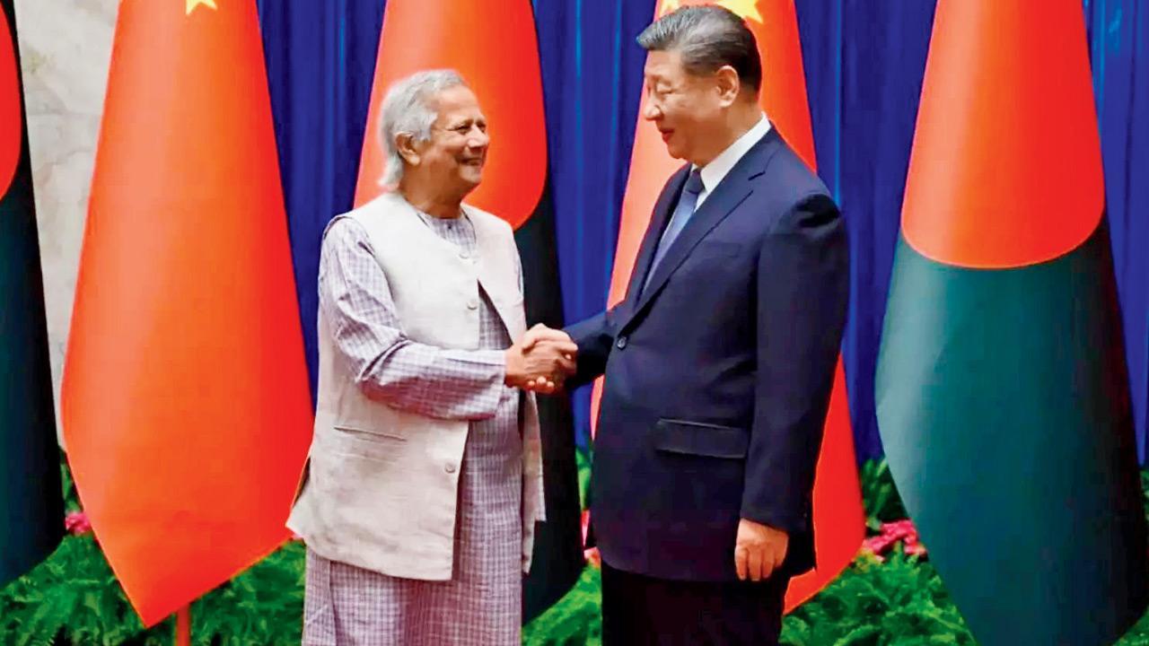 Bangladesh chief advisor Muhammad Yunus meets with Xi Jinping