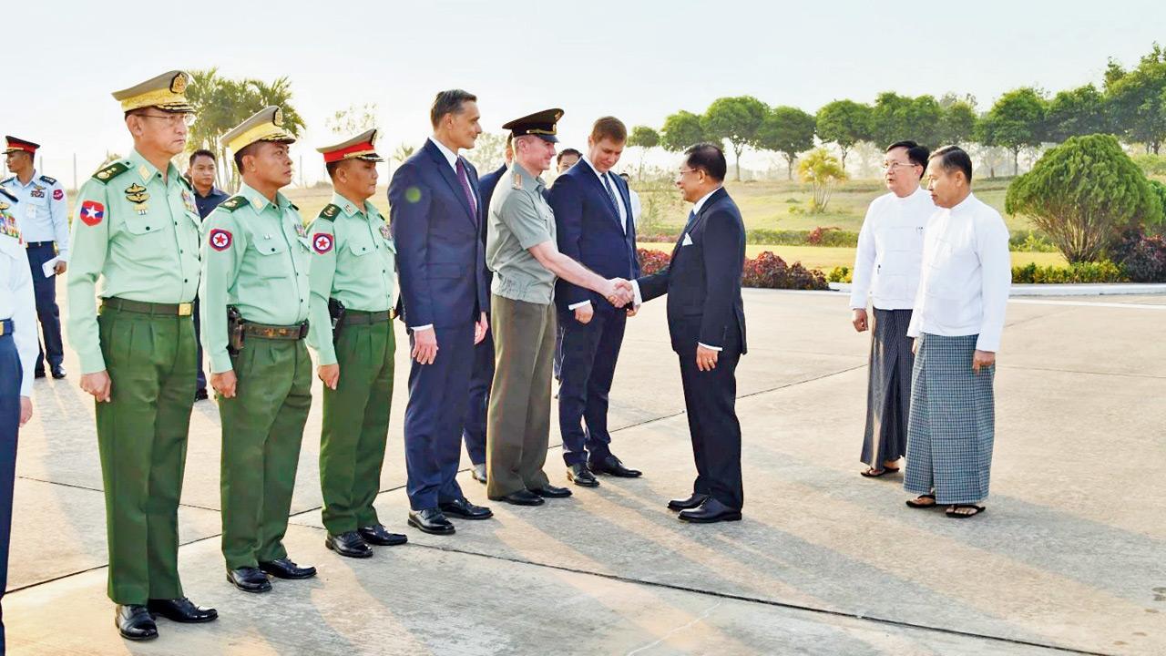 Myanmar military junta head visits Russia