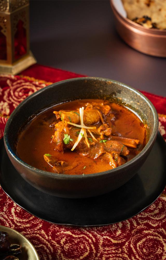 For the mains, savour Chandni Chowk Ki Nihari, a slow-cooked mutton stew, or Gosht Kundan Kaliyan or Kathal ki Nihar in the vegetarian section