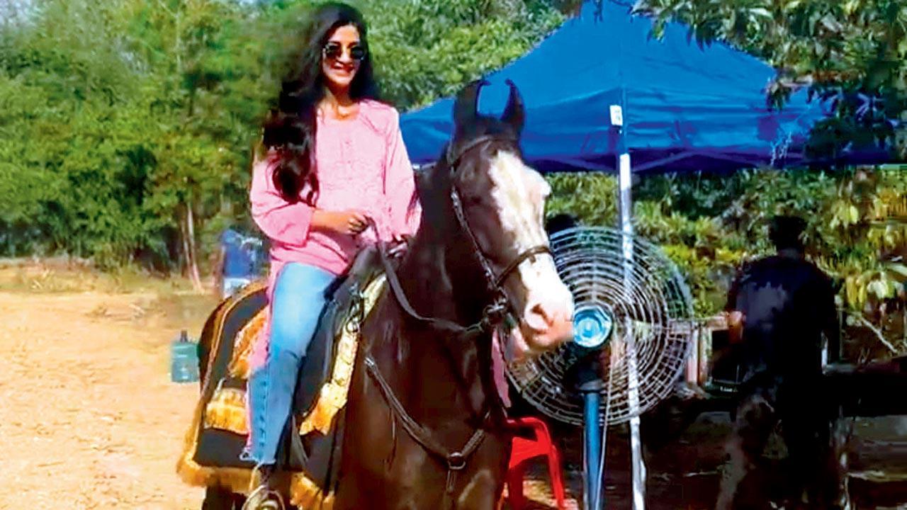 Nimrit Kaur Ahluwalia brushes up her horse riding skills for Shaunki Sardar’s climax
