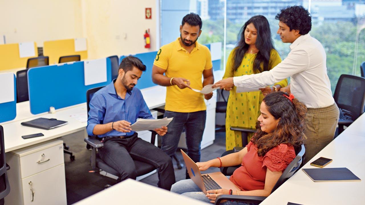 A study has said that almost 96 per cent of companies in India have called their workers back to the office. Pic/iStock