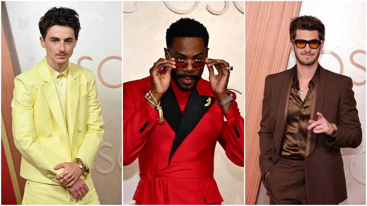 While some of the opted for different coloured suits, others upgraded the classic black to stand out in more ways than one. Photos Courtesy: AFP